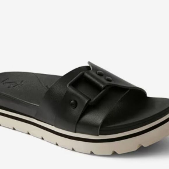 Reef Banded Horizon Buckle Slide Sandal- Black - Picture 5 of 10